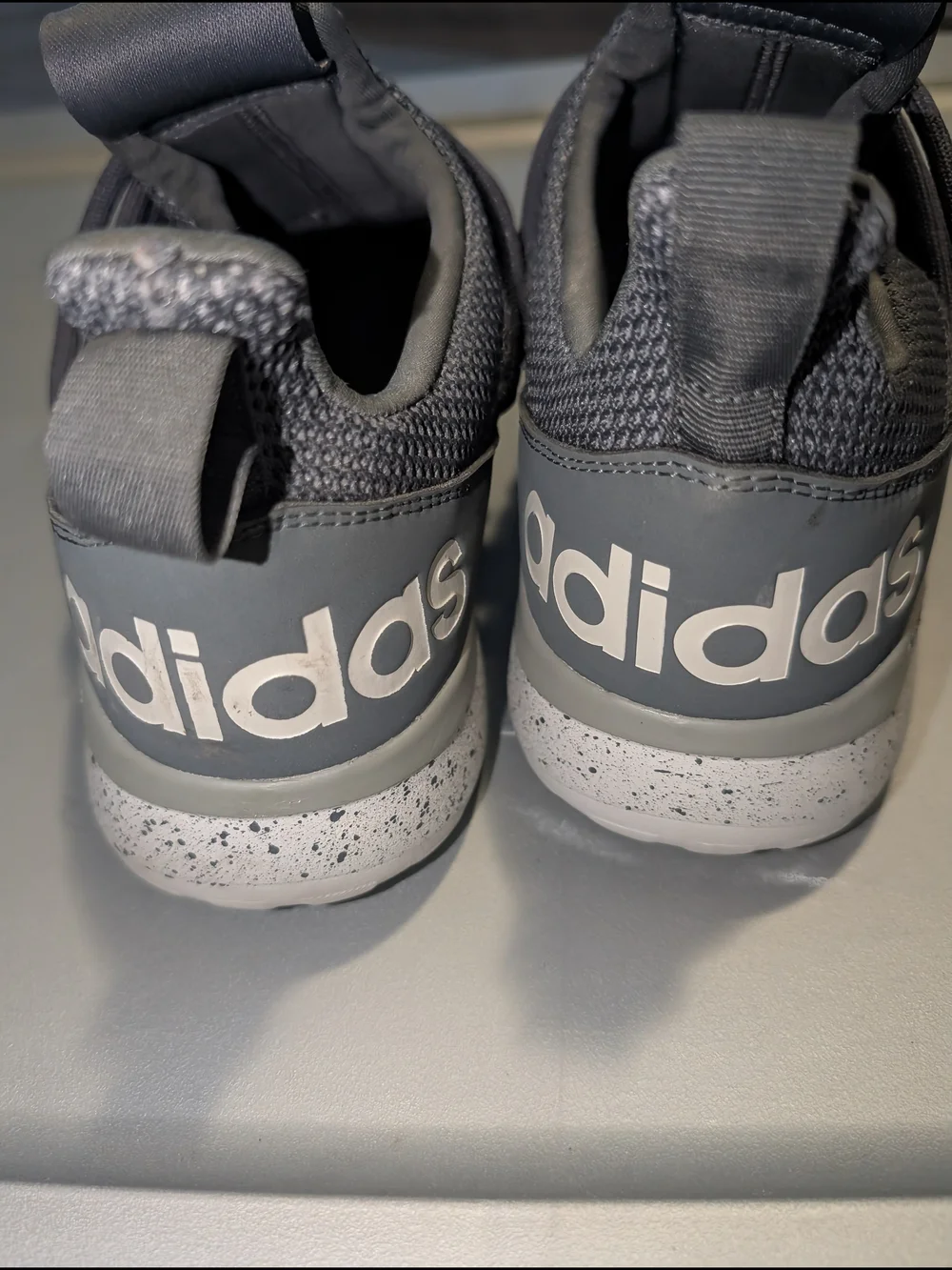 adidas Lite Racer Adapt 3.0 Men's Slip-On Sneakers - Size 10.5 (Grey / Speckled)